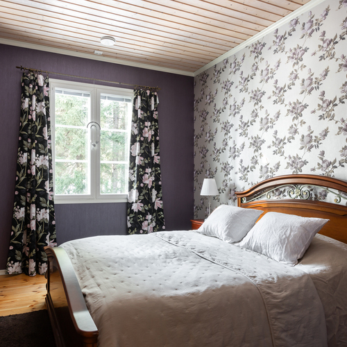 Makuuhuoneen tunnelmaa