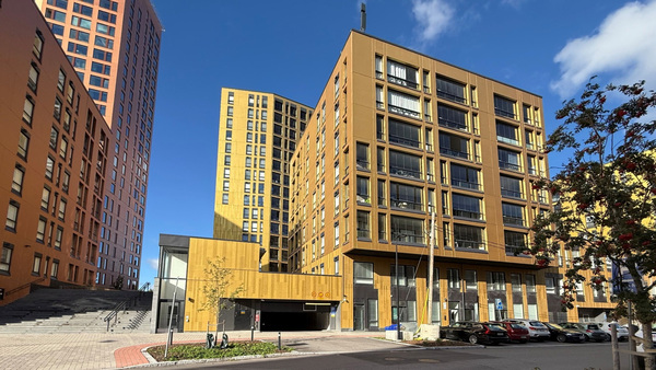 Kuva toimitilan julkisivusta osoitteessa Bertha Pauligin katu 3, Helsinki (Vuosaari)