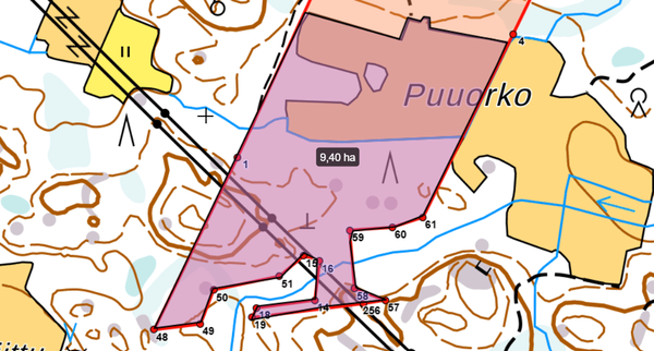 määräala, Puuorkonpolku, Kalanti