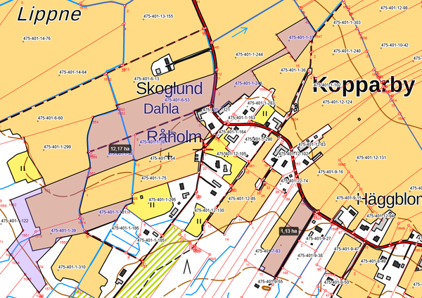 peltoalue, Kopparbyvägen, MALAX