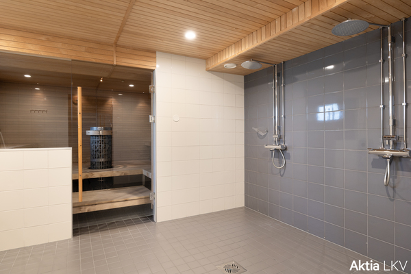 Taloyhtiössä sekä sauna että pesutupa
