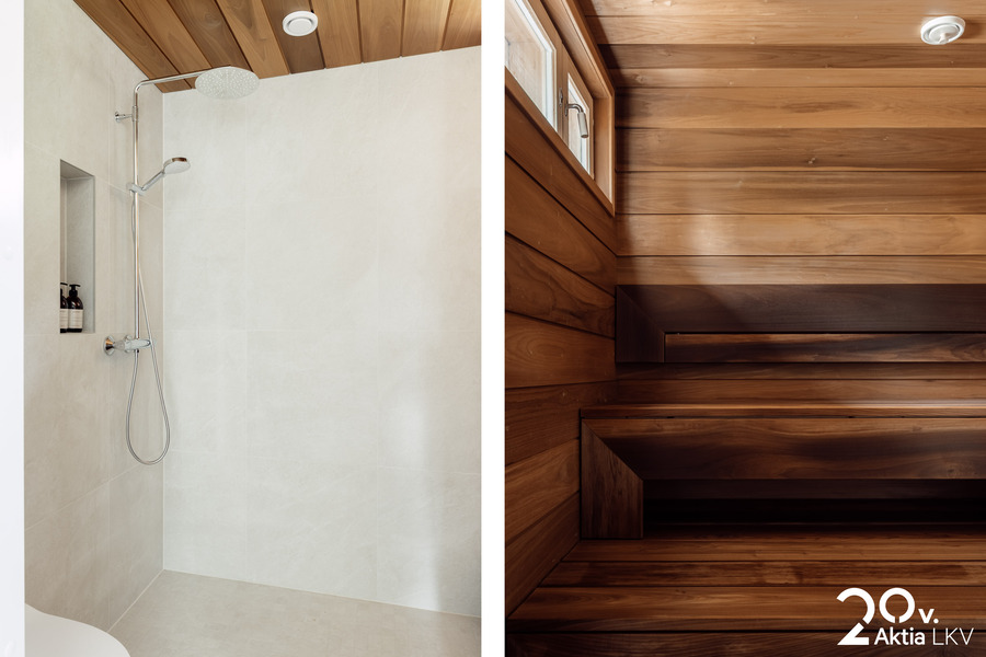 Kylpyhuone ja sauna