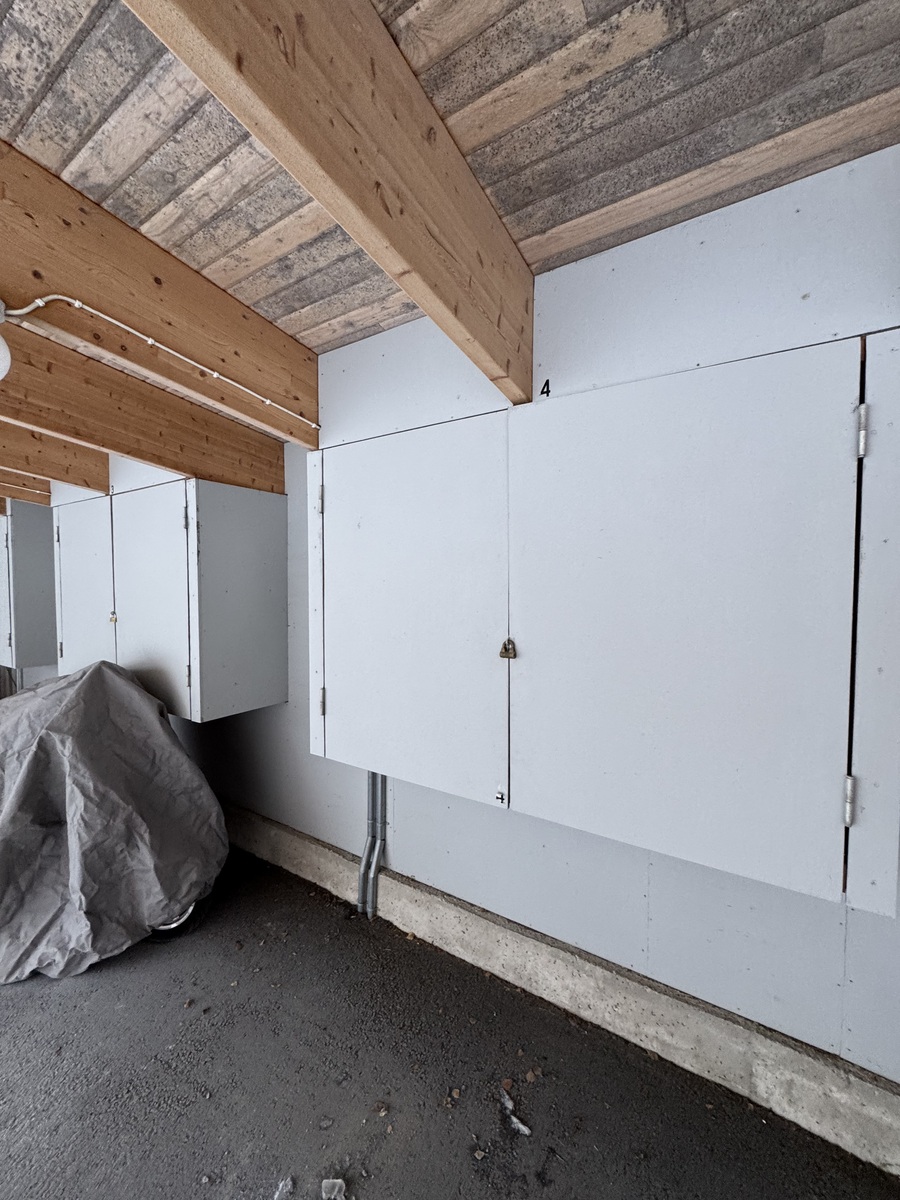 Autokatos, säilytyskaappi renkaille