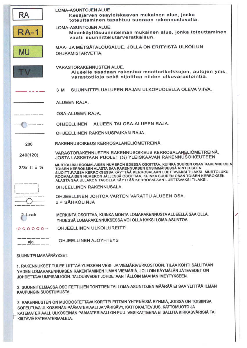 Maankäyttösuunnitelma päivitetty AO- tonttien osalta