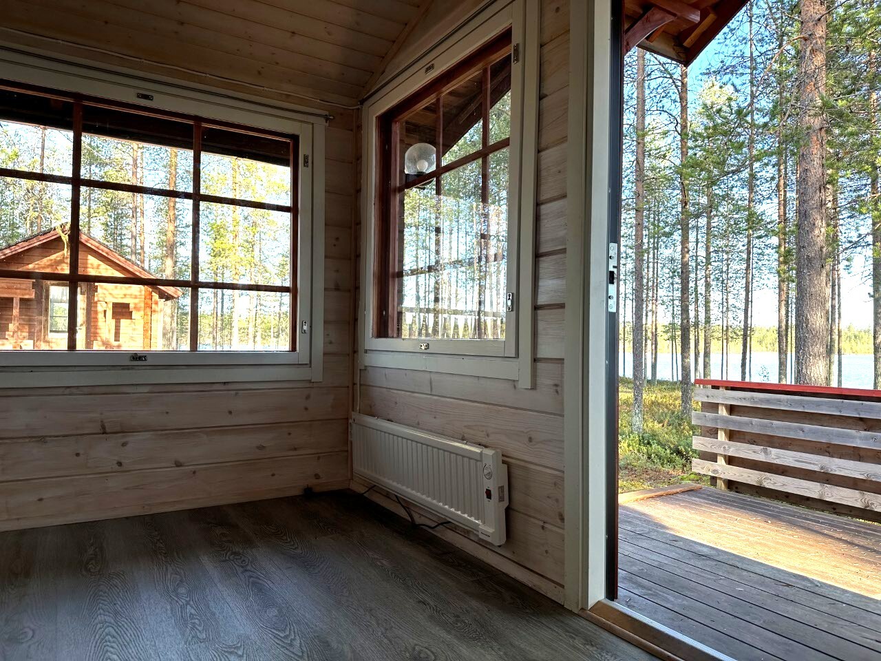 Lasitettu terassi