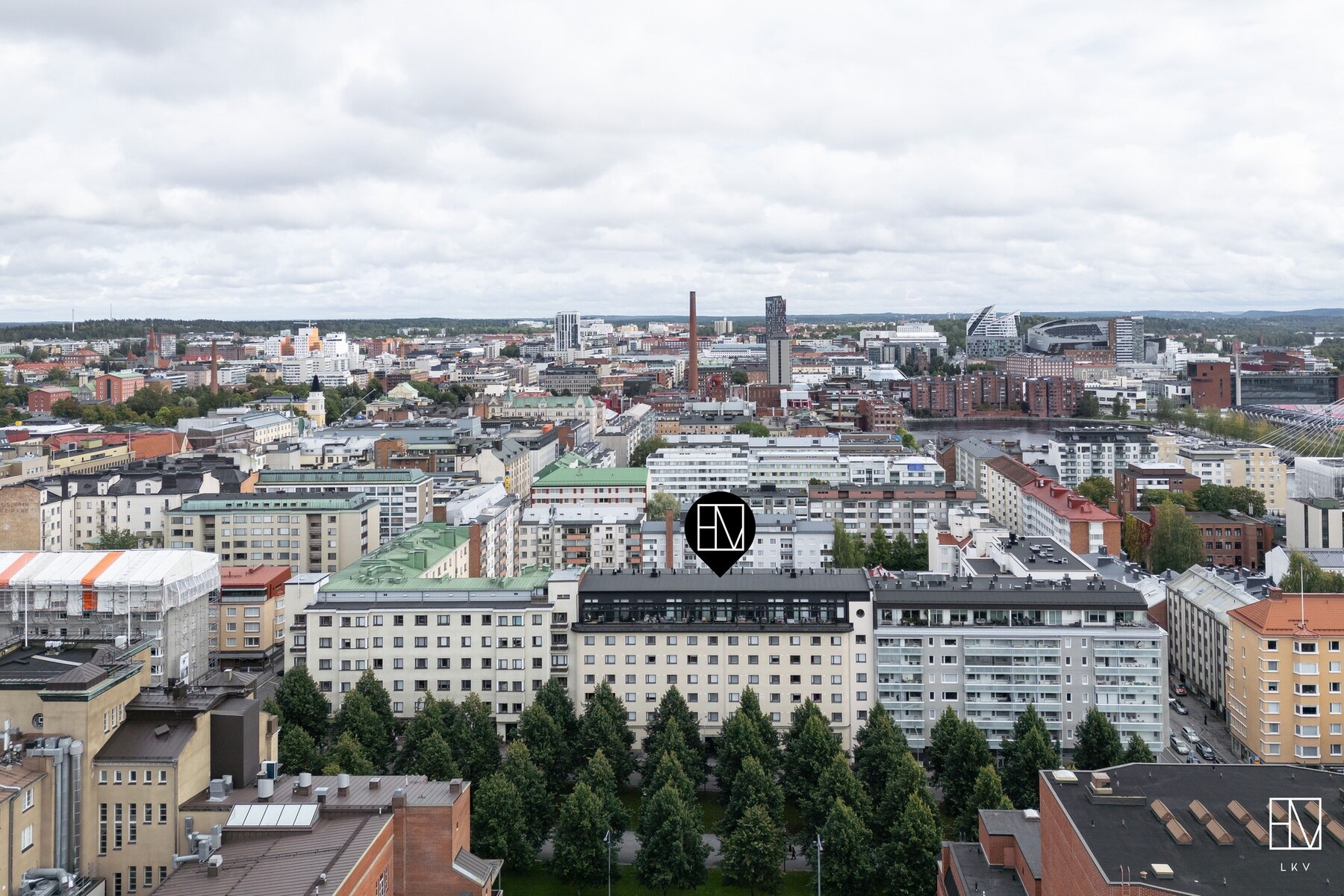 Upea sijainti Hämeenpuistossa!