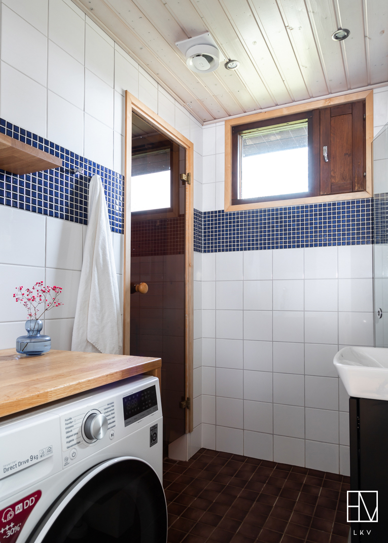 Siistikuntoinen kylpyhuone