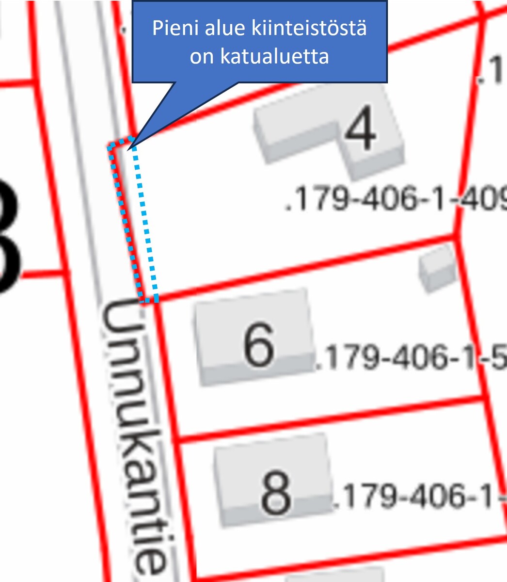 Kaupunki lohkoo pienen alueen katualueeksi