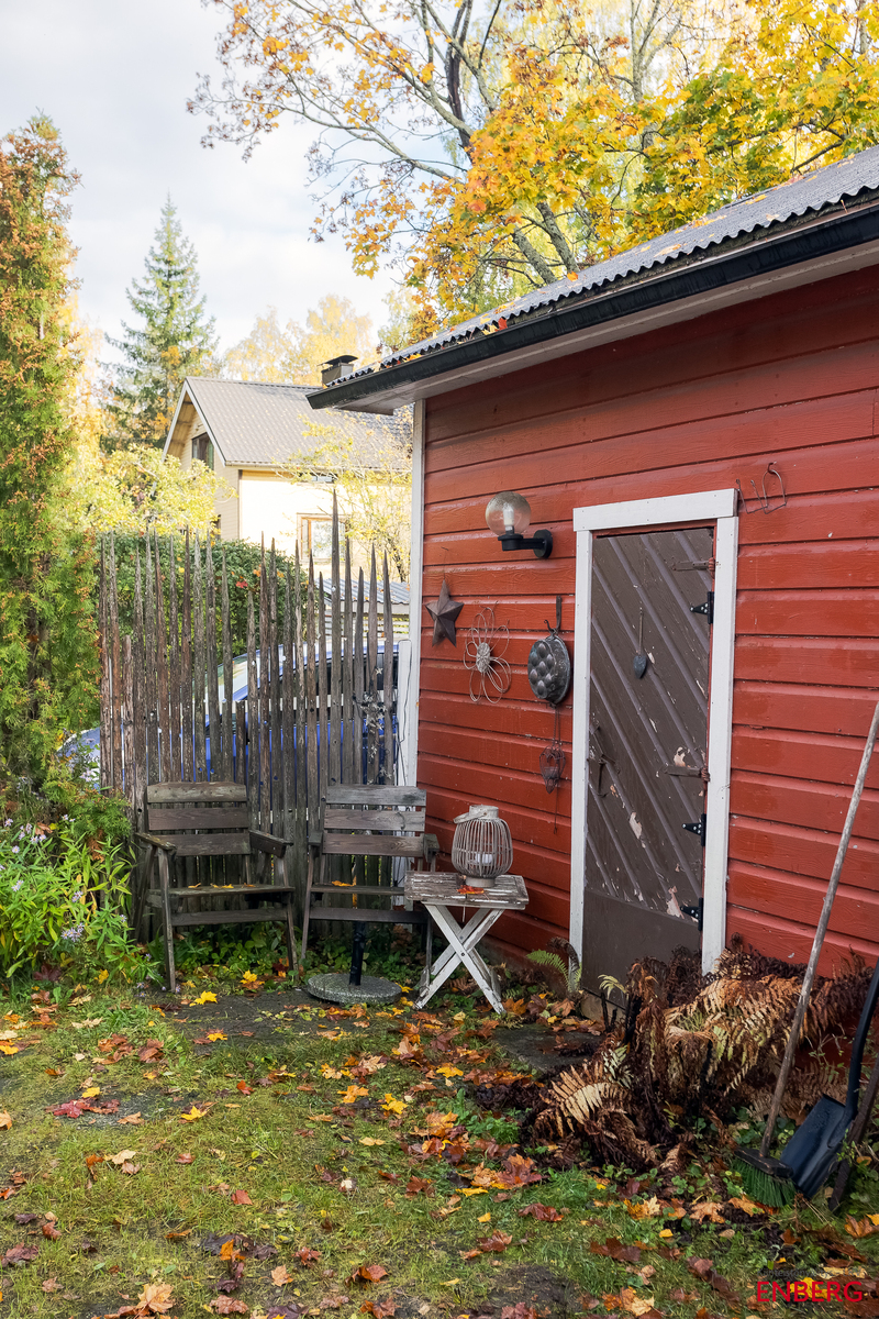 Pihasauna / puuvarasto rakennus