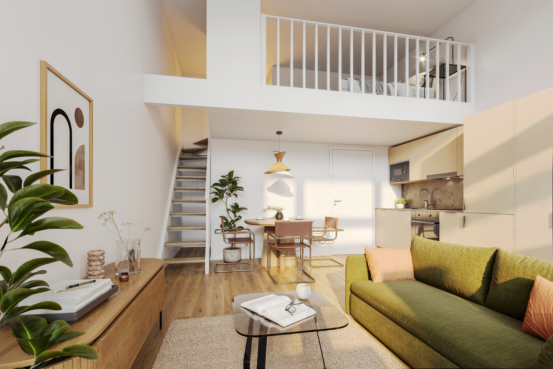 HUOM! Havainnekuva on vain suuntaa antava, ei tästä kyseisestä asunnosta.