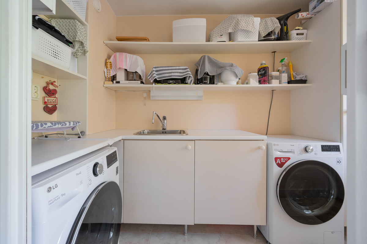 Mukavan kokoinen kodinhoitohuone