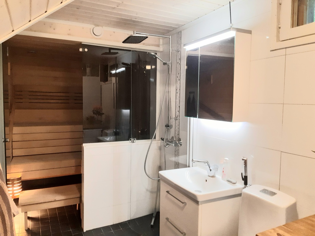 Sauna alakerrassa