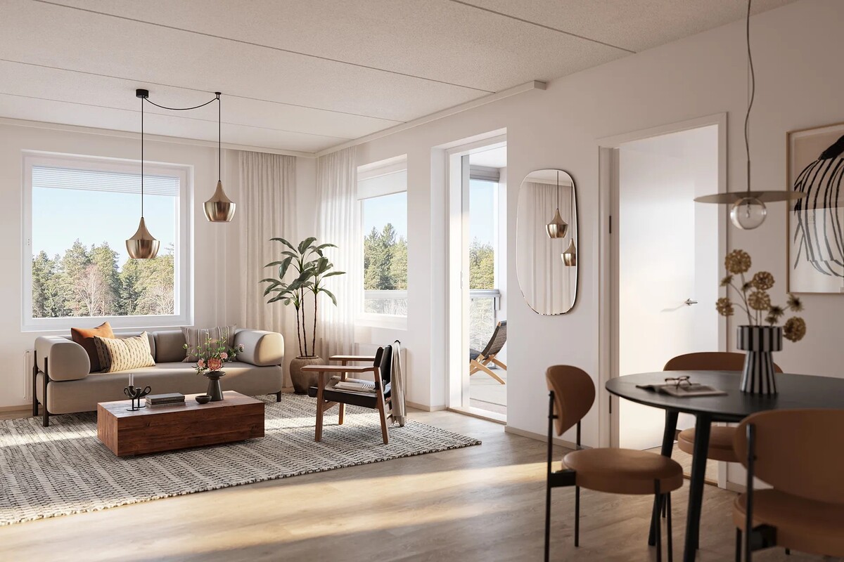 Visualisointikuvassa taiteilijan näkemys aikaisemmasta kohteesta